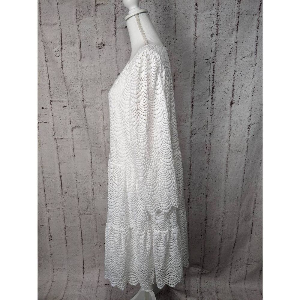 Lilly Pulitzer Women's Geanna Resort White Scalloped Shell Lace Dress Sz XXL 2XL - Picture 7 of 14